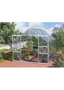 Vitavia, Gew&auml;chshaus &raquo;Mars 9900&laquo; Alu-Profile, 3 mm Sicherheitsglas, silberfarben, B/H/T: 257 cm x 231,8 cm x 383 cm, silberfarben