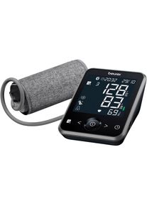 Beurer, Oberarm-Blutdruckmessger&auml;t &raquo;BM 64&laquo;, grau, Einfache Bedienung &uuml;ber 4 Sensor-Touch-Kn&ouml;pfe und zwei Benutzerspeicher f&uuml;r je 120 Messwerte