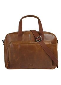Sansibar , Aktentasche »Businessbag Black« echt Leder , cognac