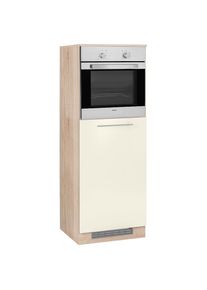 Wiho-K&uuml;chen wiho K&uuml;chen, K&uuml;hlumbauschrank &raquo;Flexi2&laquo;, Front: Magnolia, Korpus: Sonoma Eiche, B/H/T: 60 cm x 165 cm x 57 cm, Front: Magnolia, Korpus: Sonoma Eiche