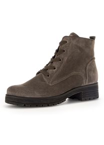 Gabor , Schnürstiefelette »Genua«, in Weite G (=weit) , taupe , 36 , 36 , Schnürstiefeltte mit kleiner Anziehlasche