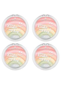 Essence , Highlighter »you make my day! baked highlighter«, (Set, 4 tlg.), mit ansprechendem Pastell-Farbton , You Brighten Up My Day! ,...