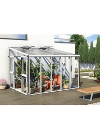 Vitavia , Stabilisierungsprofil »Nachrüstsatz 8600, weiß«, Alu-Profile, zum Anlehngewächshaus Athena , weiß