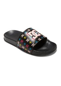 DC Shoes , Sandale »DC Slides« , Black/Pink/Crazy Pink , 13(30,5) , 13(30,5) , Obermaterial: Kunstlederobermaterial