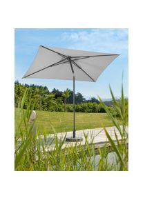 Schneider Schirme, Sonnenschirm &raquo;Sevilla&laquo; Stahl/Polyester, silbergrau, Obermaterial: 100% Polyester, silbergrau