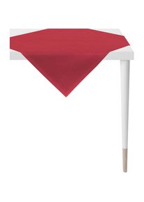 Apelt , Mitteldecke »Arizona, Uni-Basic«, (1 St.), Leinenoptik , rot , B/L: 95 cm x 95 cm