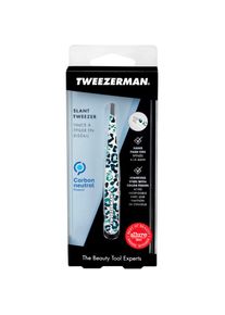Tweezerman , Pinzette »"Slant Tweezer: Schräge Pinzette in Leopard Print Zoll«, mit einzigartigem Leopardenmuster , blau weiß schwarz , Slant...