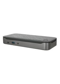 Targus , Laptop-Dockingstation »USB-C Hybrid / Universal 4K Quad Dock mit 100 W PD« , Schwarz/Silber , 1x USB 3.2 Gen 2 Typ-A (10 Gbit/s)...