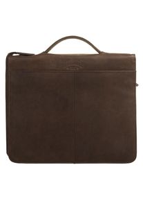 KLONDIKE 1896 , Dokumententasche »BEN«, echt Leder , dunkelbraun