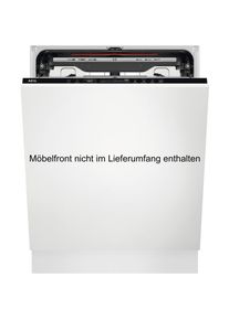 AEG, vollintegrierbarer Geschirrsp&uuml;ler 7000 &raquo;FSE7571AP&laquo; 14 Ma&szlig;gedecke EcoLine - Unsere energieeffizientesten Ger&auml;te, Schwarz, BeamOnFloor - Auf einen 