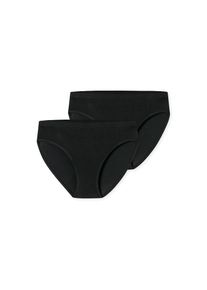 Schiesser , Slip, (2er-Pack), mit hohem Beinausschnitt , sortiert 1 , 140 , 140 , Mädchen Slip von Schiesser