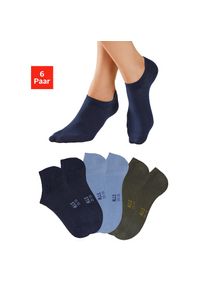 H.I.S. H.I.S , Sneakersocken, (Packung, 6 Paar), mit besonders kurzem Schaft , 2x marine, 2x jeans, 2x khaki , 35-38 , 35-38 , Bequeme Passform Dank Y-Ferse