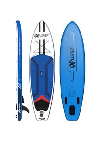 EXPLORER , SUP-Board »Sunshine 10.0«, (6 tlg., mit Paddel, Pumpe und Transportrucksack) , blau/weiß/rot , Wassersportboards
