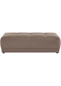 DOMO collection, Hocker &raquo;Ava&laquo;, beige, Struktur (100% Polyester);Microfaser PRIMABELLE (100% Polyester);Kunstleder SOFTLUX ;Struktur fein (100% 