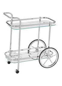 Home Affaire, K&uuml;chenwagen, silberfarben, B/H/T: 69 cm x 75 cm x 43 cm, silberfarben