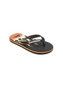 Quiksilver , Jugendliche , Sandale »Molokai Flame« , Black/Black/Yellow , 2(33) , 2(33) , Flexibles, synthetisches, an 3 Punkten...