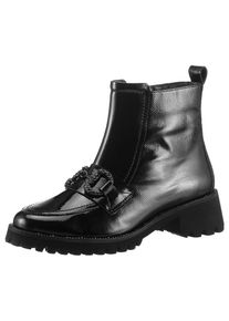 Ara , Stiefelette »KENT«, Bikerboots, Plateaustiefel mit praktischem Innenreißverschluss , schwarz , 4 (37) , 4 (37) , Elegante Stiefelette mit...