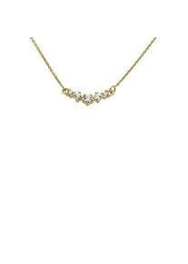 Firetti, Damen, Kette mit Anh&auml;nger &raquo;Schmuck Geschenk Gold 585 Halsschmuck Halskette Goldkette Ankerkette&laquo; mit Brillanten, gelbgoldfarben, 