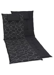 GO-DE , Liegenauflage anthrazit , anthrazit , Obermaterial: 75% Baumwolle, 25% Polyester