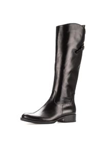 Gabor , Stiefel, Reißverschlussstiefel, Blockabsatz, mit regulierbarem Varioschaft , schwarz , 37 , 37 , Mit Schnallenverschluss an der Wade zum...