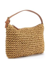 Vivance , Handtasche »Minibag«, Strandtasche, Henkeltasche, Sommertasche, Damentasche, Bast-Optik , camelfarben