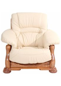 Max Winzer , Sessel »Texas, Loungesessel, Retro Klassiker, bequem, aufwendige Verarbeitung«, mit dekorativem Holzgestell aus Eiche, gefrästen...
