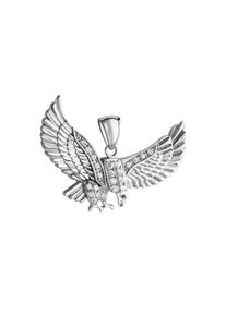 Firetti , Kettenanhänger »Schmuck Geschenk Silber 925 Halsschmuck Anhänger Adler«, mit Zirkonia (synth.) , silberfarben-kristallweiß + kristallweiß...