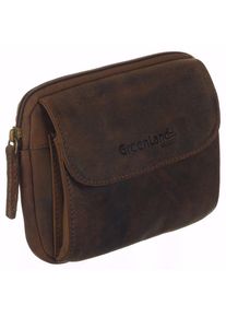 GreenLand Nature, Damen, G&uuml;rteltasche robust, braun, braun, Aus Rindsleder