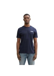 Tom Tailor Denim , T-Shirt, mit verschiedenen Logo Prints , nautical navy , XL , XL , T-Shirt von Tom Tailor Denim