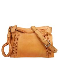 Samantha Look, Damen, Umh&auml;ngetasche echt Leder, gelb, gelb, Breite 24 cm x H&ouml;he 17 cm x Tiefe 3 cm