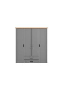 Home Affaire , Kleiderschrank »Valencia, komplette Innenausstattung und 2 Schubladen, 190cm breit« Schlafzimmerschrank mit Landhaus Kasettenoptik...