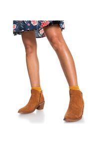 Roxy , Stiefel »Cassidy« , Brown , 8,5(39) , 8,5(39) , Obermaterial: Echtes Leder oder Kalbshaarleder