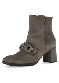Gabor , Stiefelette , grau , 37 , 37 , Elegante Stiefelette mit Zierspange
