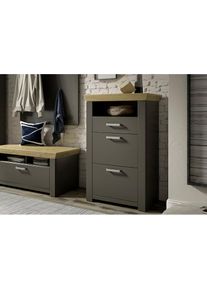 set one by Musterring , Kommode »GA York Typ 06« , Grau Anthrazit / Eiche Artisan