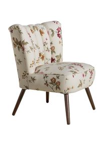 Max Winzer , Sessel »Aspen, Loungesessel«, im Retrostil, mit Blumenmuster , weiß