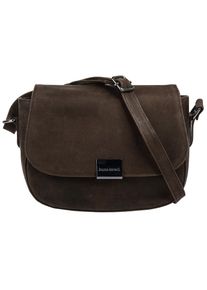 Bruno Banani, Damen, Umh&auml;ngetasche echt Leder, braun, braun, H&ouml;he 16 cm x Breite 22 cm x Tiefe 6 cm