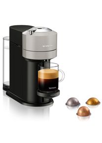 Nespresso , Kapselmaschine »Vertuo Next Basic XN910B von Krups«, 54 % aus recyceltem Kunststoff, inkl. Willkommenspaket mit 12 Kapseln , Light Grey