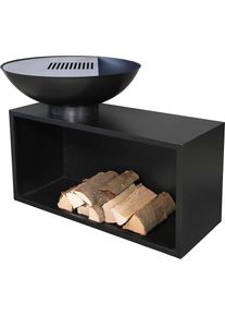 Buschbeck , Holzkohlegrill »Planchagrill Giant«, BxH: 115x86cm , schwarz