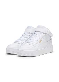 Puma, Damen, Sneaker &raquo;CARINA STREET MID&laquo;, Puma White-Puma White-Puma Gold, 40, Puma White-Puma White-Puma Gold, Obermaterial aus Veloursleder
