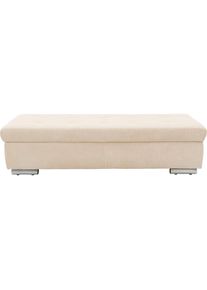 DOMO collection, Hocker &raquo;Treviso XXL: B/T/H: 161/60/41 cm&laquo; mit Stauraum, auch in Cord, passend zur Serie, moderne Steppung, creme, 100% Polyester, B/H