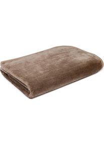 G&ouml;zze G&ouml;zze, Plaid &raquo;Haustierdecke Cashmerefeeling&laquo; strapazier- und widerstandsf&auml;hig, taupe, Polyester, B/L: 100 cm x 150 cm, taupe