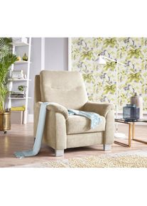 Sit & More sit&more , Sessel »Boccaccio«, inklusive Federkern und Kopfteilverstellung , creme