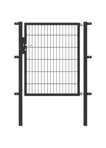 Alberts, Zauneinzelt&uuml;r &raquo;Flexo&laquo; 100 cm Breite, in versch. H&ouml;hen, anthrazit, Stahl, B/H: 100 cm x 120 cm, anthrazit