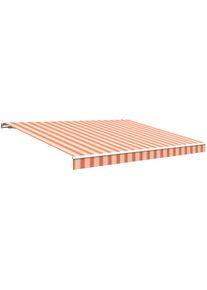 Wismar, Gelenkarmmarkise B: 400 cm, in versch. Ausf&auml;llen und Dessins, natur-rot, Polyacryl, 400 cm, natur-rot