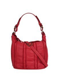 Samantha Look, Damen, Shopper echt Leder, Made in Italy, rot, rot, H&ouml;he 27 cm x Breite 35 cm x Tiefe 20 cm