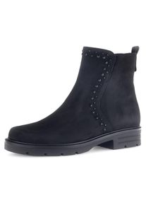 Gabor , Stiefelette, Blockabsatz, Komfortschuh, Boots mit glänzenden Nieten , schwarz-Nieten , 42 , 42 , Stiefelette mit komfortabler Best Fitting...