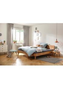 Home Affaire, Bett &raquo;Natali&laquo; aus massiver Eiche, in verschiedenen Breiten, eiche, Liegefl&auml;che L&auml;nge Breite: 200 cm x 180 cm, eiche