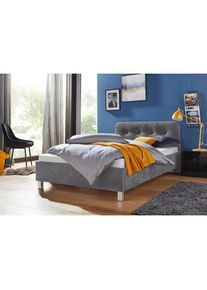 Westfalia Schlafkomfort, Polsterbett &raquo;Vulkan&laquo; in diversen Ausf&uuml;hrungen, anthrazit, Bezug Bett: Microfaser (100% Polyester) oder Strukturstoff (77% 