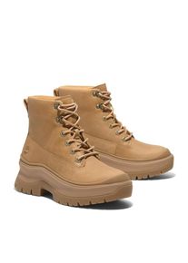 Timberland, Damen, Schn&uuml;rstiefelette &raquo;ROXIE LANE MID LACE UP BOOT&laquo; Winterschuhe, Winterstiefel, Schn&uuml;rboots, Winterboots, WHEAT FULL GRAIN, 37,5, 