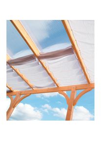 Floracord, Sonnensegel &raquo;wasser- und schmutzabweisend&laquo; 310 x 250 cm mit 3 Feldern, mit Seilspanntechnik, wei&szlig;, Polyester, B/T: 91 cm x 220 cm, wei&szlig;